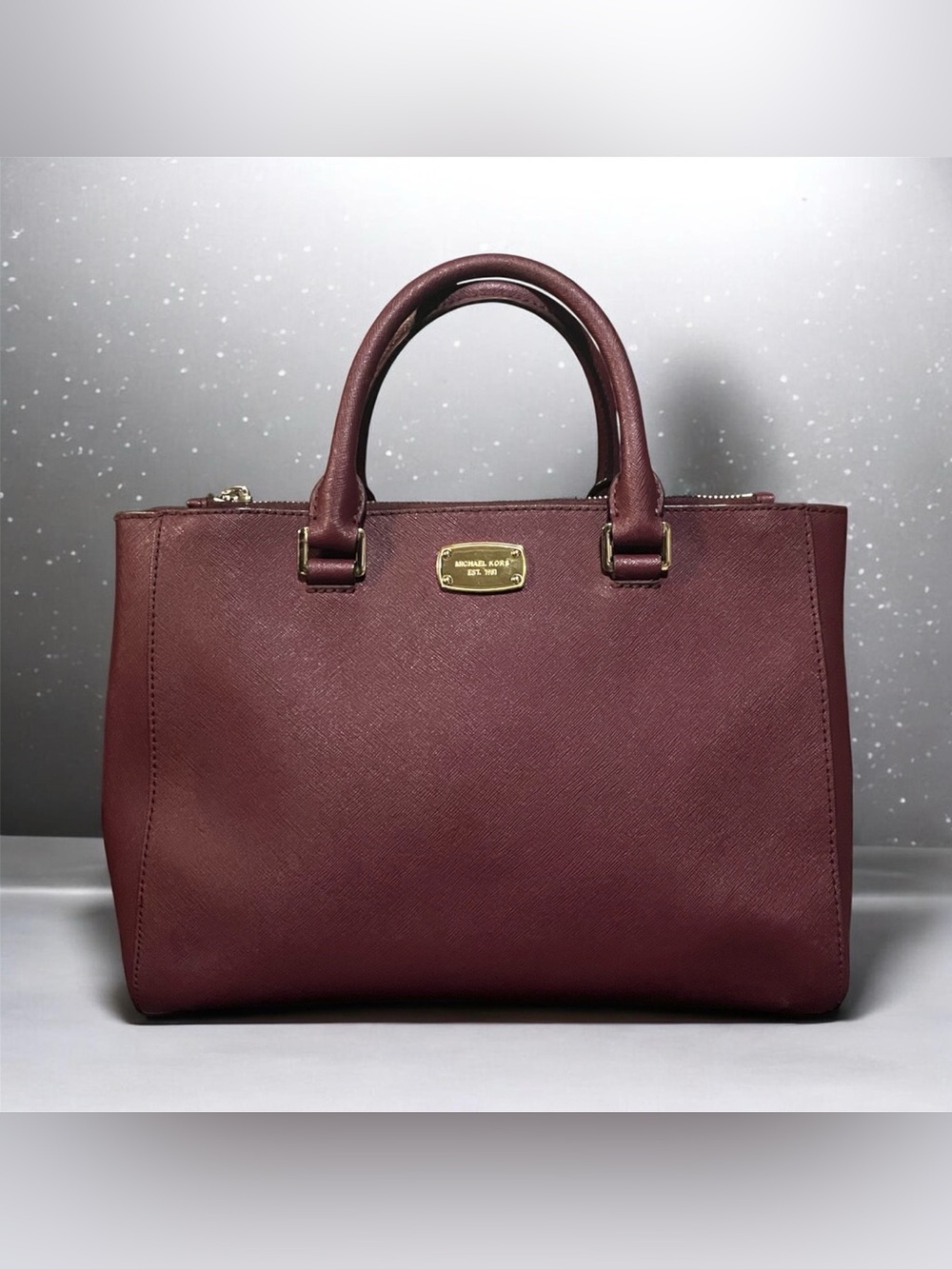 Michael Kors Kellen Convertible Medium Satchel - Merlot